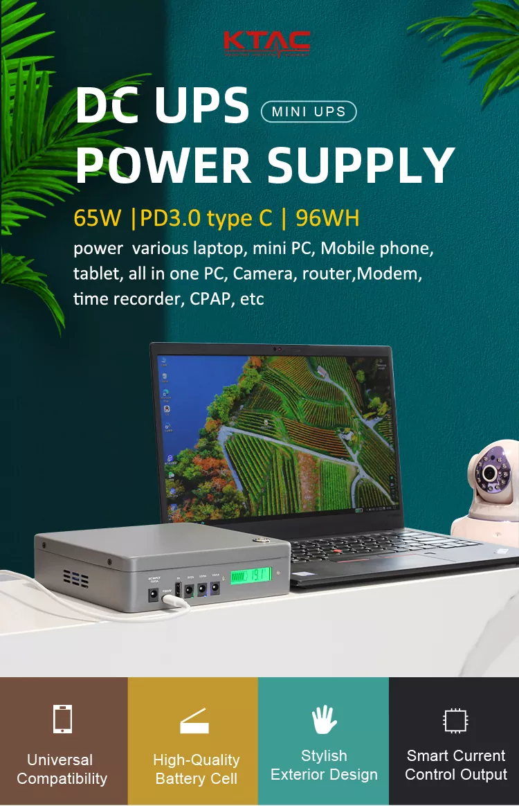 65W DC Mini UPS