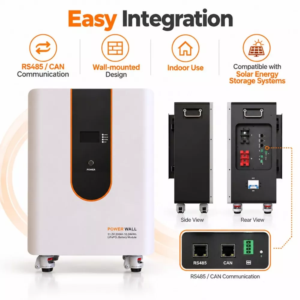 51.2V 200Ah LiFePO4 Battery Pack